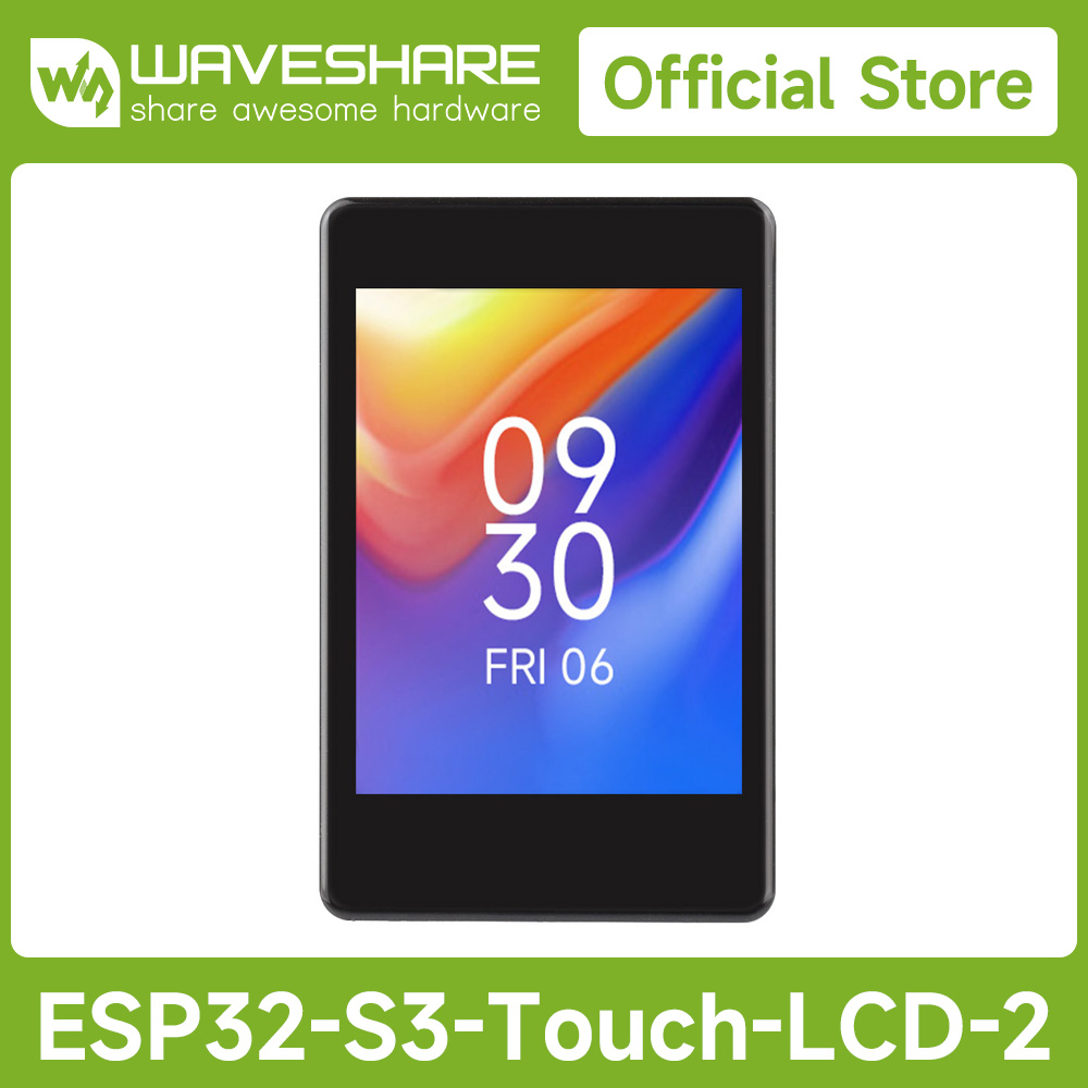 Esp32 S3 - Waveshare ESP32-S3 บอร์ดพัฒนาจอแสดงผลแบบสัมผัสแบบ Capacitive ขนาด 2