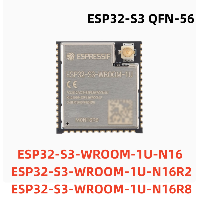 Esp32 H2 - ESP32-S3 ESP32-S3-WROOM-1U N16 N16R2 N16R8 WiFiบลูทูธเข้ากันได้กับPS-RAM