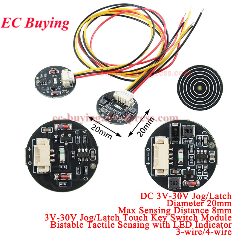 Esp32 Devkit - โมดูลสวิตช์สัมผัสแบบกด 1 ชิ้น-10 ชิ้น 3V-30V สวิตช์สัมผัสแบบกดติดปล่อยดับ/กดติดติดเอง