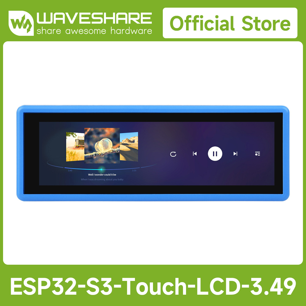 Esp32 S3 - เวฟแชร์ ESP32-S3 บอร์ดพัฒนาประสิทธิภาพสูงพร้อมจอแสดงผลแบบสัมผัสแบบคาปาซิทีฟ IPS ขนาด 3.49