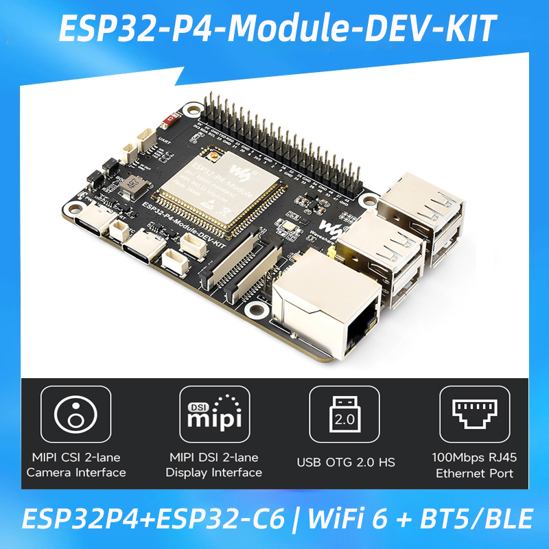 Esp32 P4 - บอร์ดพัฒนา ESP32-P4 + ESP32-C6 รองรับ WiFi