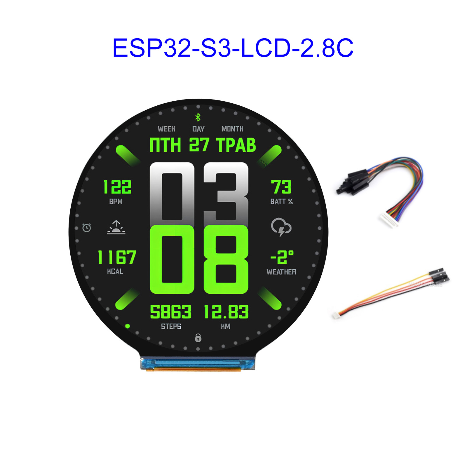 Esp32 S3 - ESP32 ESP32-S3 บอร์ดพัฒนาหน้าจอ LCD แบบวงกลมขนาด 2.8