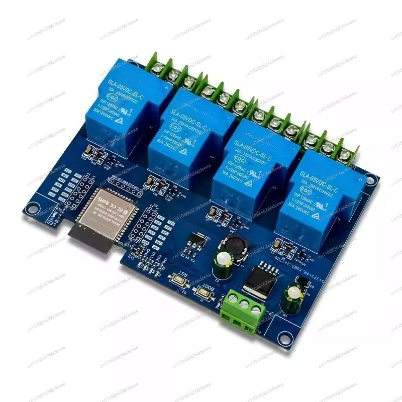 Esp32 Wifi Bluetooth Module - 4 ช่อง 30A ไวไฟบลูทูธรีเลย์โมดูล DC7-28V/5V ESP32-WROOM