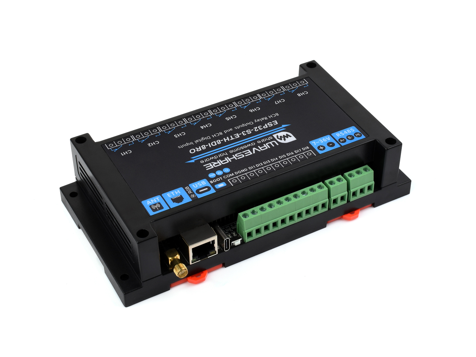 Waveshare อุตสาหกรรม 8-Channel - Esp32 S3 บทวิจารณ์และราคา
