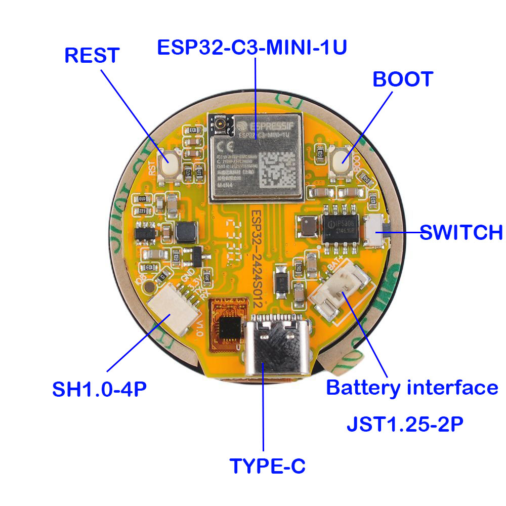 จอแสดงผล ESP32 1.28นิ้ว ESP32- - Esp32 Wifi Bluetooth Module บทวิจารณ์และราคา