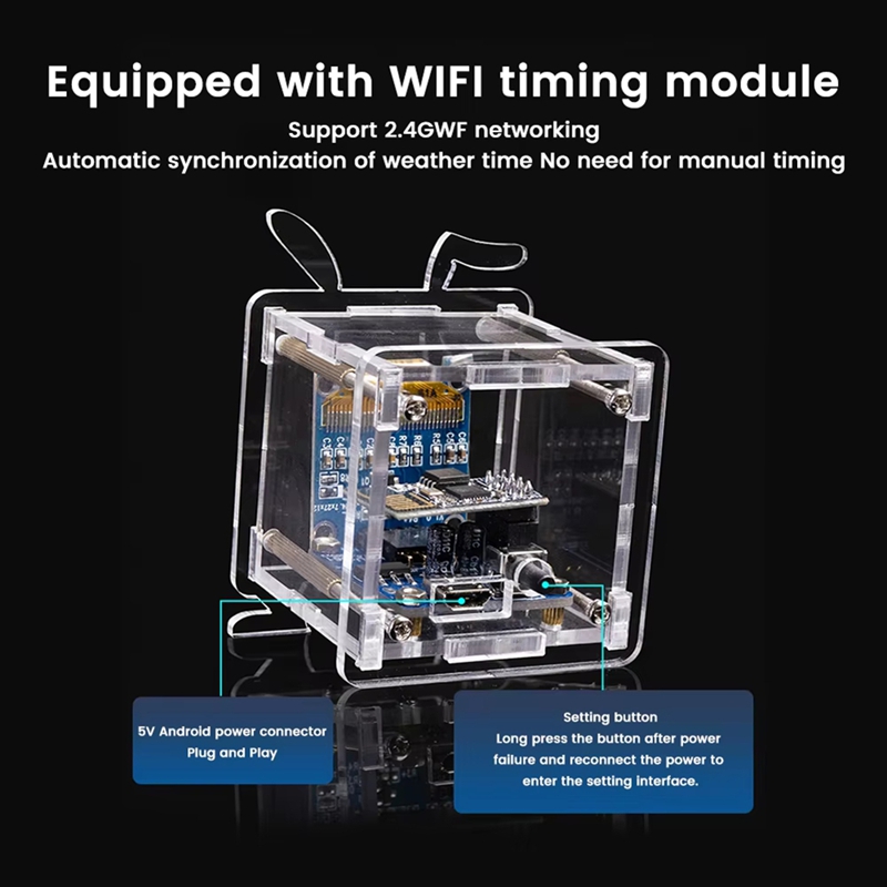 AAAEL-DIY Esp8266 Mini นาฬิกาอ - Esp8266 บทวิจารณ์และราคา