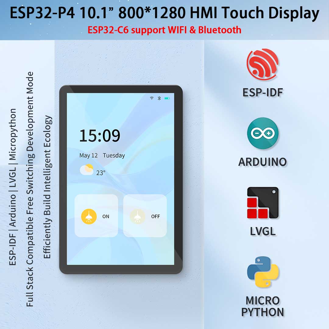 ESP32-P4 10.1 นิ้ว 800*1280 IP - Esp32 P4 บทวิจารณ์และราคา