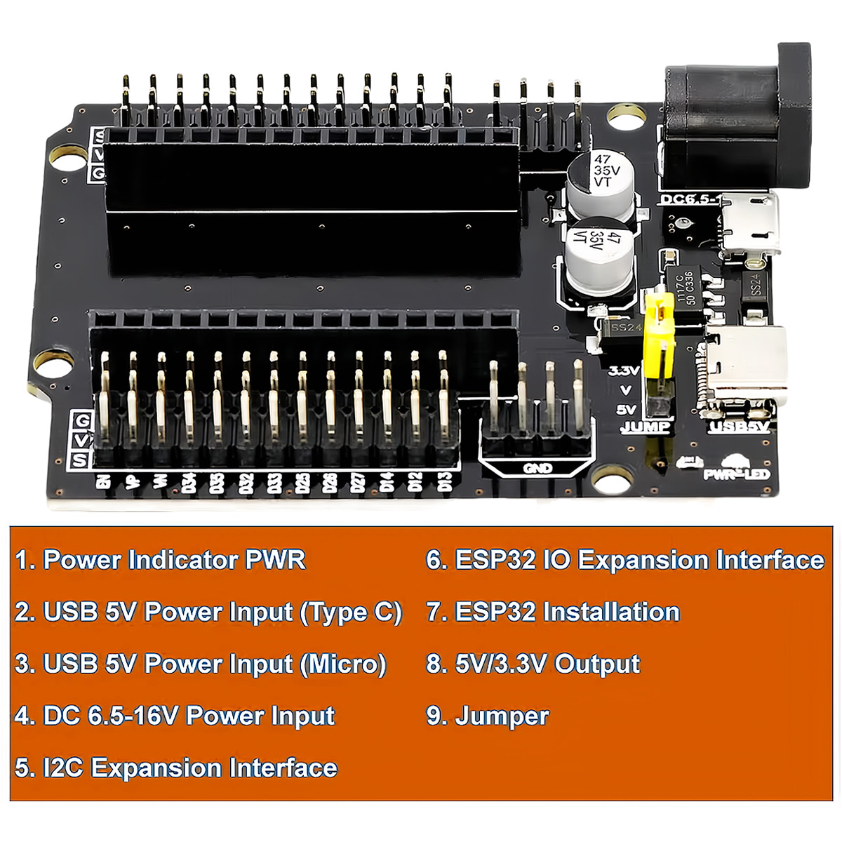 บอร์ดพัฒนา ESP32-WROOM-32 รุ่น - Esp32 Devkit บทวิจารณ์และราคา