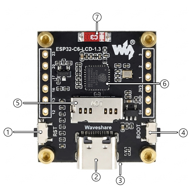 บอร์ดพัฒนา ESP32-C6 พร้อมจอ LC - Esp32 C6 บทวิจารณ์และราคา