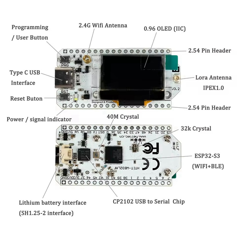 Heltec LoRa32 V3 863-928MHZ ES - Esp32 S3 บทวิจารณ์และราคา