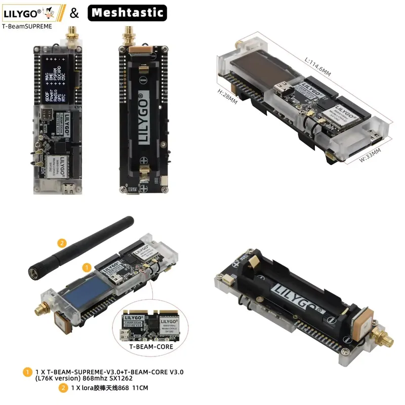 สำหรับโมดูล LILYGO T-Beam ESP3 - Esp32 S3 บทวิจารณ์และราคา
