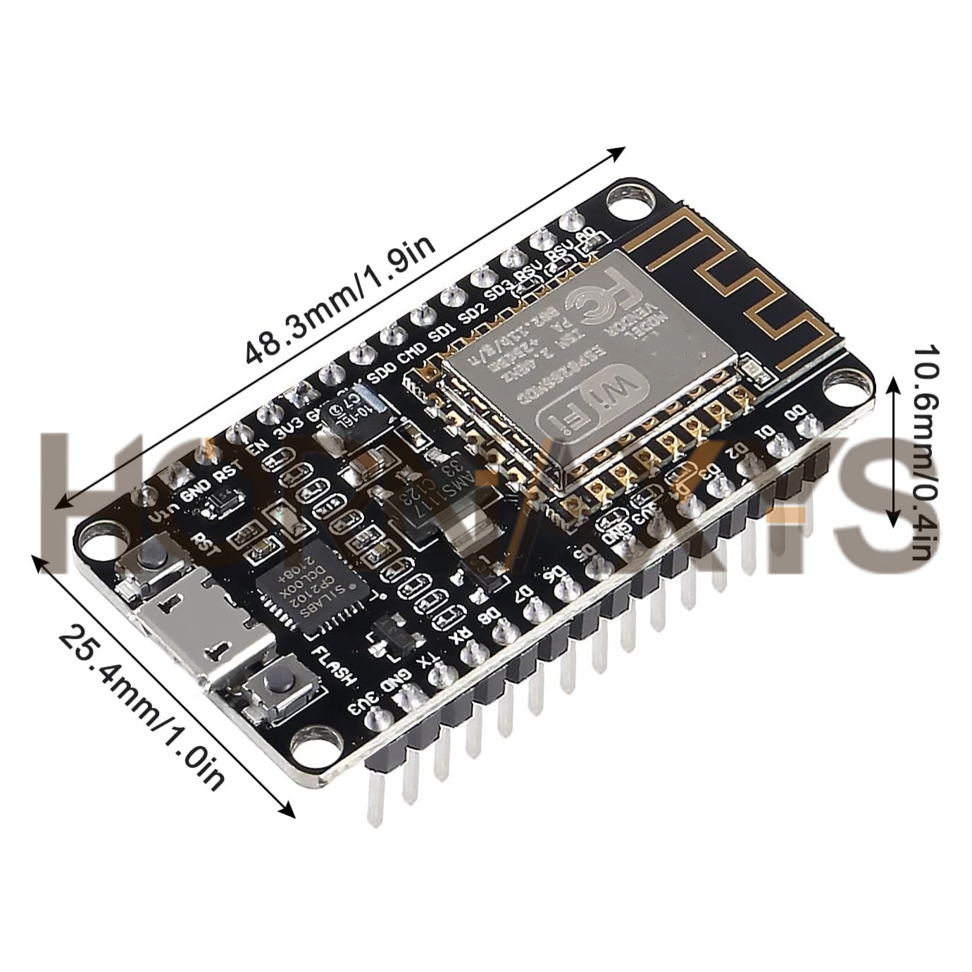 1-10PCS/โมดูลไร้สาย CP2102 Nod - Esp8266 Nodemcu บทวิจารณ์และราคา