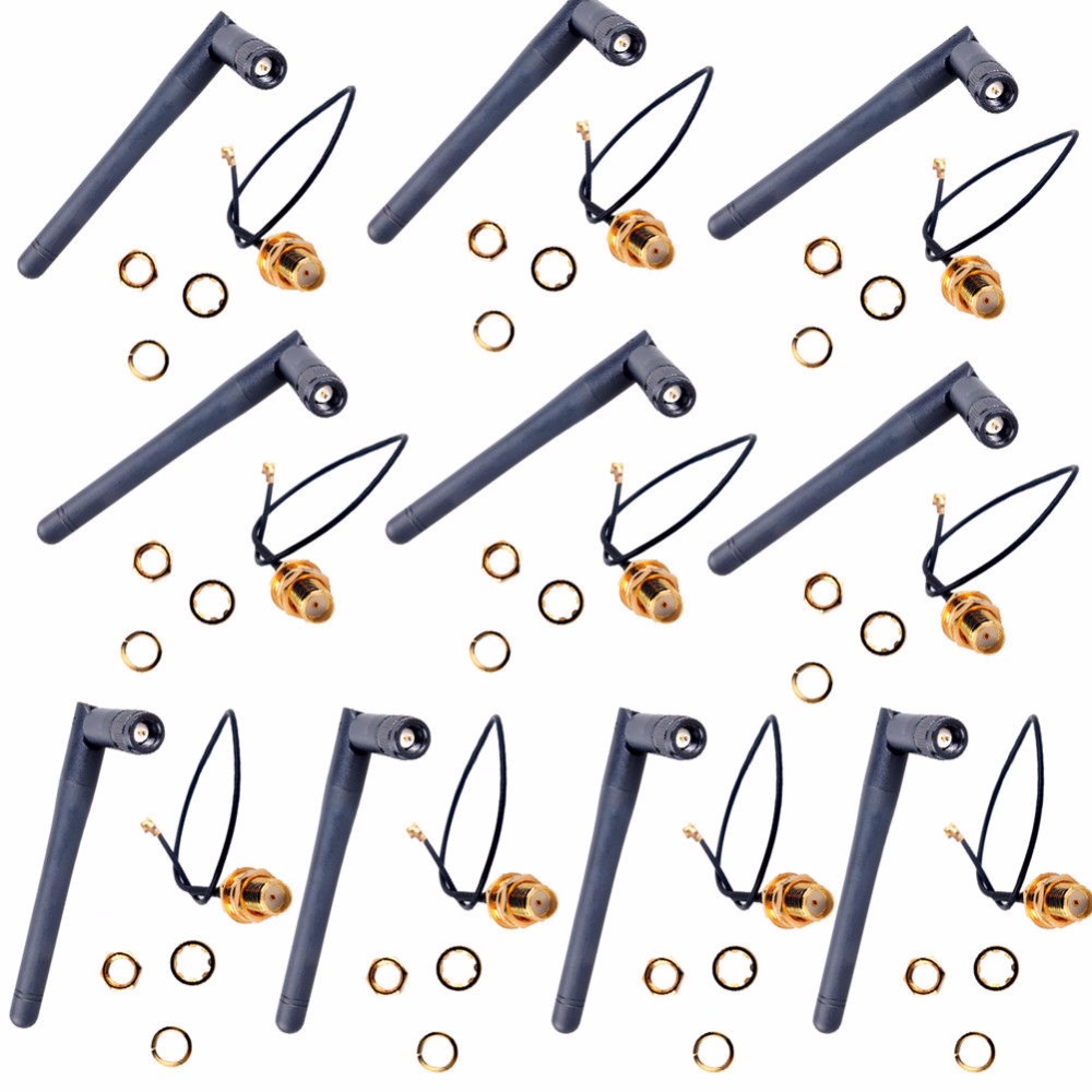 10Pcs 2.4GHz 3DBI Wifi เสาอากา - Esp8266 บทวิจารณ์และราคา