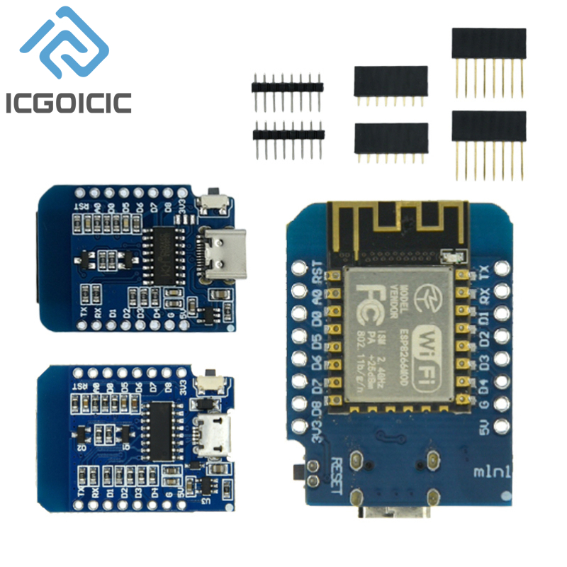 D1มินิ NodeMcu 4M ไบต์ Lua WiF - Esp8266 Nodemcu บทวิจารณ์และราคา